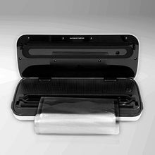 Vacuum Sealer By NutriChef | Automatic Vacuum Air Sealing System For Food Preservation w/Starter Kit | Compact Design | Lab Tested | Dry & Moist Food Modes | Led Indicator Lights (Silver)