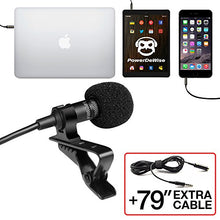 Professional Grade Lavalier Lapel Microphone  Omnidirectional Mic with Easy Clip On System  Perfect for Recording Youtube/Interview/Video Conference/Podcast/Voice Dictation/iPhone/ASMR