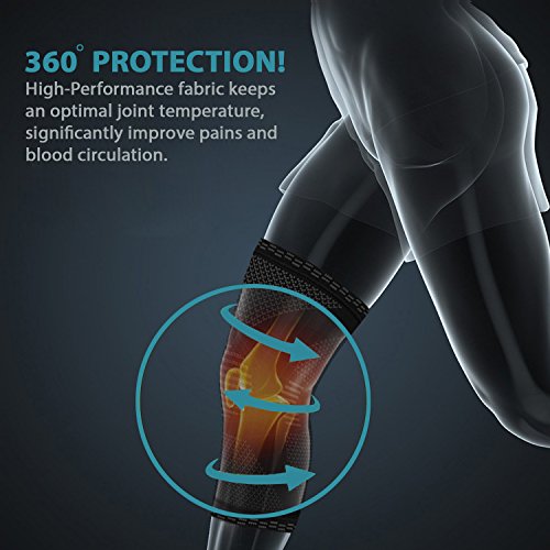 PowerLix Compression Knee Sleeve - Best Knee Brace for Meniscus