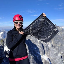 Colter Co. Star Chart Survival Bandana With Glow in the Dark Ink | 100% Cotton Black Bandana, Constellation Star Chart, Made in the USA by