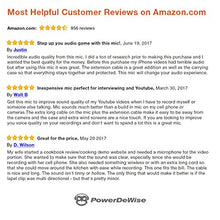 Professional Grade Lavalier Lapel Microphone  Omnidirectional Mic with Easy Clip On System  Perfect for Recording Youtube/Interview/Video Conference/Podcast/Voice Dictation/iPhone/ASMR