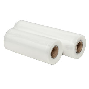 Nutri-Lock Vacuum Sealer Bags. 2 Rolls 11x50 and 8x50. Commercial Grade Bag Rolls for FoodSaver and Sous Vide