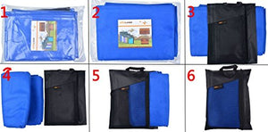 Sunland Microfiber Ultra Compact Sports Bath Towels (Slate Blue, 32inch X 60inch)