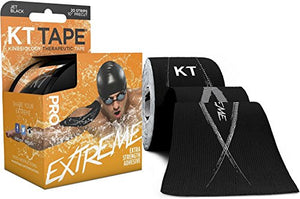 KT Tape Pro Extreme Therapeutic Elastic Kinesiology Sports Tape, 20 Pre cut 10 inch Strips, 100% Synthetic Water Resistant Breathable, Pro & Olympic Choice