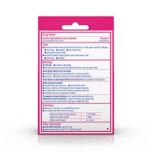 Benadryl Ultratabs Antihistamine Allergy Relief with Diphenhydramine HCl 25 mg, 8 ct