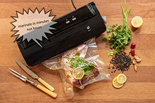 Nutri-Lock Vacuum Sealer Bags. 2 Rolls 11x50 and 8x50. Commercial Grade Bag Rolls for FoodSaver and Sous Vide