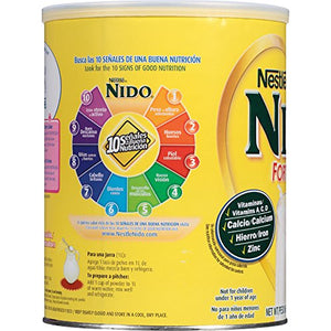 NESTLE NIDO Fortificada Dry Milk 56.3 oz. Canister