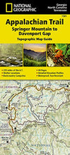 Appalachian Trail, Springer Mountain to Davenport Gap [Georgia, North Carolina, Tennessee] (National Geographic Topographic Map Guide)