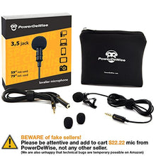 Professional Grade Lavalier Lapel Microphone ­ Omnidirectional Mic with Easy Clip On System ­ Perfect for Recording Youtube/Interview/Video Conference/Podcast/Voice Dictation/iPhone/ASMR