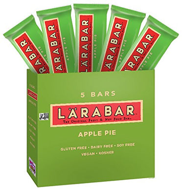 LARABAR, Fruit & Nut Bar, Apple Pie, Gluten Free, Vegan, Whole 30 Compliant, 1.6 oz Bars (5 Count)