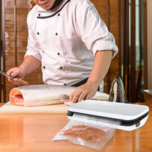 Vacuum Sealer By NutriChef | Automatic Vacuum Air Sealing System For Food Preservation w/Starter Kit | Compact Design | Lab Tested | Dry & Moist Food Modes | Led Indicator Lights (Silver)