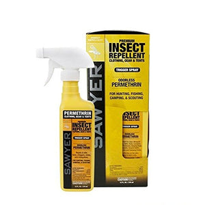 Sawyer Products SP649 Premium Permethrin Clothing Insect Repellent Trigger Spray, 12-Ounce