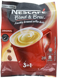 Nescafé 3 in 1 Instant Coffee Sticks ORIGINAL - Best Asian Coffee Imported from Nestle Malaysia (28 Sticks)